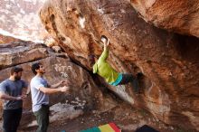 Bouldering in Hueco Tanks on 02/14/2020 with Blue Lizard Climbing and Yoga

Filename: SRM_20200214_1511570.jpg
Aperture: f/5.0
Shutter Speed: 1/250
Body: Canon EOS-1D Mark II
Lens: Canon EF 16-35mm f/2.8 L