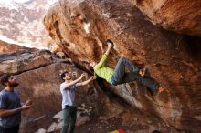 Bouldering in Hueco Tanks on 02/14/2020 with Blue Lizard Climbing and Yoga

Filename: SRM_20200214_1512000.jpg
Aperture: f/5.0
Shutter Speed: 1/250
Body: Canon EOS-1D Mark II
Lens: Canon EF 16-35mm f/2.8 L