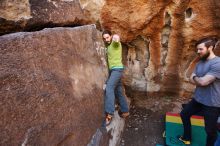 Bouldering in Hueco Tanks on 02/14/2020 with Blue Lizard Climbing and Yoga

Filename: SRM_20200214_1514010.jpg
Aperture: f/4.5
Shutter Speed: 1/250
Body: Canon EOS-1D Mark II
Lens: Canon EF 16-35mm f/2.8 L