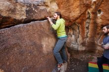 Bouldering in Hueco Tanks on 02/14/2020 with Blue Lizard Climbing and Yoga

Filename: SRM_20200214_1514100.jpg
Aperture: f/4.5
Shutter Speed: 1/250
Body: Canon EOS-1D Mark II
Lens: Canon EF 16-35mm f/2.8 L