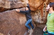 Bouldering in Hueco Tanks on 02/14/2020 with Blue Lizard Climbing and Yoga

Filename: SRM_20200214_1514520.jpg
Aperture: f/4.0
Shutter Speed: 1/250
Body: Canon EOS-1D Mark II
Lens: Canon EF 16-35mm f/2.8 L