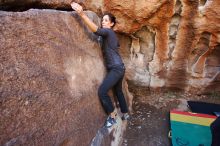 Bouldering in Hueco Tanks on 02/14/2020 with Blue Lizard Climbing and Yoga

Filename: SRM_20200214_1523180.jpg
Aperture: f/4.5
Shutter Speed: 1/250
Body: Canon EOS-1D Mark II
Lens: Canon EF 16-35mm f/2.8 L