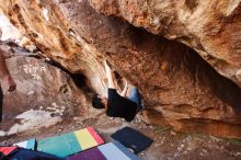 Bouldering in Hueco Tanks on 02/14/2020 with Blue Lizard Climbing and Yoga

Filename: SRM_20200214_1526330.jpg
Aperture: f/3.5
Shutter Speed: 1/250
Body: Canon EOS-1D Mark II
Lens: Canon EF 16-35mm f/2.8 L