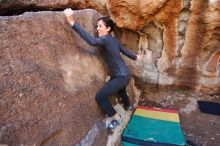 Bouldering in Hueco Tanks on 02/14/2020 with Blue Lizard Climbing and Yoga

Filename: SRM_20200214_1534210.jpg
Aperture: f/2.8
Shutter Speed: 1/250
Body: Canon EOS-1D Mark II
Lens: Canon EF 16-35mm f/2.8 L