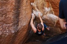 Bouldering in Hueco Tanks on 02/14/2020 with Blue Lizard Climbing and Yoga

Filename: SRM_20200214_1542040.jpg
Aperture: f/4.0
Shutter Speed: 1/250
Body: Canon EOS-1D Mark II
Lens: Canon EF 16-35mm f/2.8 L