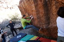 Bouldering in Hueco Tanks on 02/14/2020 with Blue Lizard Climbing and Yoga

Filename: SRM_20200214_1543530.jpg
Aperture: f/5.0
Shutter Speed: 1/250
Body: Canon EOS-1D Mark II
Lens: Canon EF 16-35mm f/2.8 L