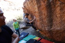 Bouldering in Hueco Tanks on 02/14/2020 with Blue Lizard Climbing and Yoga

Filename: SRM_20200214_1545270.jpg
Aperture: f/4.5
Shutter Speed: 1/250
Body: Canon EOS-1D Mark II
Lens: Canon EF 16-35mm f/2.8 L