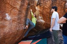 Bouldering in Hueco Tanks on 02/14/2020 with Blue Lizard Climbing and Yoga

Filename: SRM_20200214_1559070.jpg
Aperture: f/4.0
Shutter Speed: 1/250
Body: Canon EOS-1D Mark II
Lens: Canon EF 16-35mm f/2.8 L