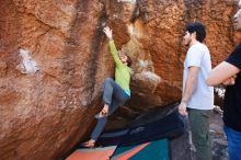 Bouldering in Hueco Tanks on 02/14/2020 with Blue Lizard Climbing and Yoga

Filename: SRM_20200214_1559071.jpg
Aperture: f/4.0
Shutter Speed: 1/250
Body: Canon EOS-1D Mark II
Lens: Canon EF 16-35mm f/2.8 L