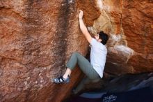 Bouldering in Hueco Tanks on 02/14/2020 with Blue Lizard Climbing and Yoga

Filename: SRM_20200214_1559540.jpg
Aperture: f/3.5
Shutter Speed: 1/250
Body: Canon EOS-1D Mark II
Lens: Canon EF 16-35mm f/2.8 L