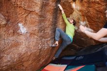 Bouldering in Hueco Tanks on 02/14/2020 with Blue Lizard Climbing and Yoga

Filename: SRM_20200214_1601460.jpg
Aperture: f/4.0
Shutter Speed: 1/250
Body: Canon EOS-1D Mark II
Lens: Canon EF 16-35mm f/2.8 L