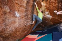 Bouldering in Hueco Tanks on 02/14/2020 with Blue Lizard Climbing and Yoga

Filename: SRM_20200214_1603520.jpg
Aperture: f/4.0
Shutter Speed: 1/250
Body: Canon EOS-1D Mark II
Lens: Canon EF 16-35mm f/2.8 L