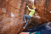 Bouldering in Hueco Tanks on 02/14/2020 with Blue Lizard Climbing and Yoga

Filename: SRM_20200214_1603560.jpg
Aperture: f/4.0
Shutter Speed: 1/250
Body: Canon EOS-1D Mark II
Lens: Canon EF 16-35mm f/2.8 L