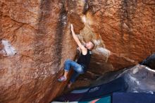 Bouldering in Hueco Tanks on 02/14/2020 with Blue Lizard Climbing and Yoga

Filename: SRM_20200214_1605120.jpg
Aperture: f/4.0
Shutter Speed: 1/250
Body: Canon EOS-1D Mark II
Lens: Canon EF 16-35mm f/2.8 L