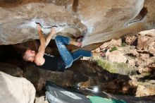 Bouldering in Hueco Tanks on 02/14/2020 with Blue Lizard Climbing and Yoga

Filename: SRM_20200214_1649380.jpg
Aperture: f/8.0
Shutter Speed: 1/250
Body: Canon EOS-1D Mark II
Lens: Canon EF 16-35mm f/2.8 L