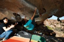 Bouldering in Hueco Tanks on 02/14/2020 with Blue Lizard Climbing and Yoga

Filename: SRM_20200214_1651120.jpg
Aperture: f/8.0
Shutter Speed: 1/250
Body: Canon EOS-1D Mark II
Lens: Canon EF 16-35mm f/2.8 L