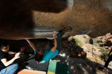 Bouldering in Hueco Tanks on 02/14/2020 with Blue Lizard Climbing and Yoga

Filename: SRM_20200214_1651170.jpg
Aperture: f/8.0
Shutter Speed: 1/250
Body: Canon EOS-1D Mark II
Lens: Canon EF 16-35mm f/2.8 L