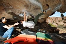 Bouldering in Hueco Tanks on 02/14/2020 with Blue Lizard Climbing and Yoga

Filename: SRM_20200214_1653130.jpg
Aperture: f/8.0
Shutter Speed: 1/250
Body: Canon EOS-1D Mark II
Lens: Canon EF 16-35mm f/2.8 L