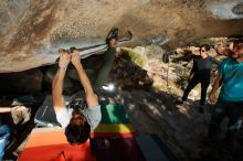 Bouldering in Hueco Tanks on 02/14/2020 with Blue Lizard Climbing and Yoga

Filename: SRM_20200214_1653220.jpg
Aperture: f/8.0
Shutter Speed: 1/250
Body: Canon EOS-1D Mark II
Lens: Canon EF 16-35mm f/2.8 L