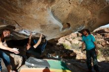 Bouldering in Hueco Tanks on 02/14/2020 with Blue Lizard Climbing and Yoga

Filename: SRM_20200214_1654360.jpg
Aperture: f/8.0
Shutter Speed: 1/250
Body: Canon EOS-1D Mark II
Lens: Canon EF 16-35mm f/2.8 L