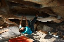 Bouldering in Hueco Tanks on 02/14/2020 with Blue Lizard Climbing and Yoga

Filename: SRM_20200214_1700200.jpg
Aperture: f/8.0
Shutter Speed: 1/250
Body: Canon EOS-1D Mark II
Lens: Canon EF 16-35mm f/2.8 L