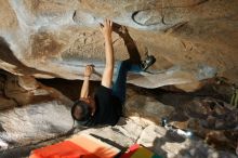 Bouldering in Hueco Tanks on 02/14/2020 with Blue Lizard Climbing and Yoga

Filename: SRM_20200214_1703030.jpg
Aperture: f/8.0
Shutter Speed: 1/250
Body: Canon EOS-1D Mark II
Lens: Canon EF 16-35mm f/2.8 L