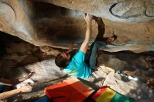 Bouldering in Hueco Tanks on 02/14/2020 with Blue Lizard Climbing and Yoga

Filename: SRM_20200214_1703490.jpg
Aperture: f/8.0
Shutter Speed: 1/250
Body: Canon EOS-1D Mark II
Lens: Canon EF 16-35mm f/2.8 L