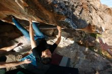 Bouldering in Hueco Tanks on 02/14/2020 with Blue Lizard Climbing and Yoga

Filename: SRM_20200214_1710060.jpg
Aperture: f/8.0
Shutter Speed: 1/320
Body: Canon EOS-1D Mark II
Lens: Canon EF 16-35mm f/2.8 L