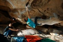 Bouldering in Hueco Tanks on 02/14/2020 with Blue Lizard Climbing and Yoga

Filename: SRM_20200214_1711160.jpg
Aperture: f/8.0
Shutter Speed: 1/320
Body: Canon EOS-1D Mark II
Lens: Canon EF 16-35mm f/2.8 L