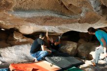 Bouldering in Hueco Tanks on 02/14/2020 with Blue Lizard Climbing and Yoga

Filename: SRM_20200214_1723080.jpg
Aperture: f/8.0
Shutter Speed: 1/250
Body: Canon EOS-1D Mark II
Lens: Canon EF 16-35mm f/2.8 L