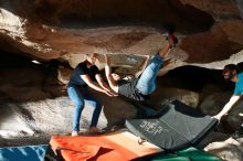 Bouldering in Hueco Tanks on 02/14/2020 with Blue Lizard Climbing and Yoga

Filename: SRM_20200214_1723280.jpg
Aperture: f/8.0
Shutter Speed: 1/250
Body: Canon EOS-1D Mark II
Lens: Canon EF 16-35mm f/2.8 L