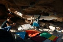 Bouldering in Hueco Tanks on 02/14/2020 with Blue Lizard Climbing and Yoga

Filename: SRM_20200214_1724380.jpg
Aperture: f/8.0
Shutter Speed: 1/250
Body: Canon EOS-1D Mark II
Lens: Canon EF 16-35mm f/2.8 L