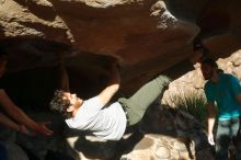 Bouldering in Hueco Tanks on 02/14/2020 with Blue Lizard Climbing and Yoga

Filename: SRM_20200214_1728130.jpg
Aperture: f/8.0
Shutter Speed: 1/250
Body: Canon EOS-1D Mark II
Lens: Canon EF 50mm f/1.8 II