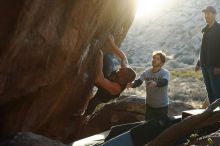 Bouldering in Hueco Tanks on 02/14/2020 with Blue Lizard Climbing and Yoga

Filename: SRM_20200214_1811380.jpg
Aperture: f/4.5
Shutter Speed: 1/250
Body: Canon EOS-1D Mark II
Lens: Canon EF 50mm f/1.8 II