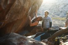 Bouldering in Hueco Tanks on 02/14/2020 with Blue Lizard Climbing and Yoga

Filename: SRM_20200214_1815360.jpg
Aperture: f/3.2
Shutter Speed: 1/250
Body: Canon EOS-1D Mark II
Lens: Canon EF 50mm f/1.8 II