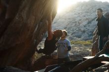 Bouldering in Hueco Tanks on 02/14/2020 with Blue Lizard Climbing and Yoga

Filename: SRM_20200214_1815450.jpg
Aperture: f/4.5
Shutter Speed: 1/250
Body: Canon EOS-1D Mark II
Lens: Canon EF 50mm f/1.8 II