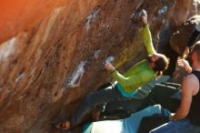 Bouldering in Hueco Tanks on 02/14/2020 with Blue Lizard Climbing and Yoga

Filename: SRM_20200214_1820180.jpg
Aperture: f/2.5
Shutter Speed: 1/250
Body: Canon EOS-1D Mark II
Lens: Canon EF 50mm f/1.8 II