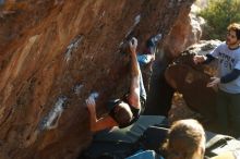 Bouldering in Hueco Tanks on 02/14/2020 with Blue Lizard Climbing and Yoga

Filename: SRM_20200214_1821290.jpg
Aperture: f/3.2
Shutter Speed: 1/250
Body: Canon EOS-1D Mark II
Lens: Canon EF 50mm f/1.8 II