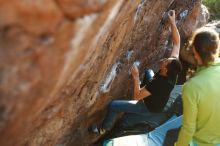 Bouldering in Hueco Tanks on 02/14/2020 with Blue Lizard Climbing and Yoga

Filename: SRM_20200214_1822560.jpg
Aperture: f/2.5
Shutter Speed: 1/250
Body: Canon EOS-1D Mark II
Lens: Canon EF 50mm f/1.8 II