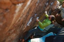 Bouldering in Hueco Tanks on 02/14/2020 with Blue Lizard Climbing and Yoga

Filename: SRM_20200214_1823340.jpg
Aperture: f/2.8
Shutter Speed: 1/250
Body: Canon EOS-1D Mark II
Lens: Canon EF 50mm f/1.8 II