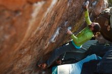 Bouldering in Hueco Tanks on 02/14/2020 with Blue Lizard Climbing and Yoga

Filename: SRM_20200214_1823470.jpg
Aperture: f/2.8
Shutter Speed: 1/250
Body: Canon EOS-1D Mark II
Lens: Canon EF 50mm f/1.8 II