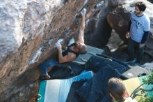 Bouldering in Hueco Tanks on 02/14/2020 with Blue Lizard Climbing and Yoga

Filename: SRM_20200214_1828080.jpg
Aperture: f/2.5
Shutter Speed: 1/250
Body: Canon EOS-1D Mark II
Lens: Canon EF 50mm f/1.8 II