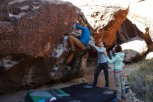 Bouldering in Hueco Tanks on 02/16/2020 with Blue Lizard Climbing and Yoga

Filename: SRM_20200216_1031080.jpg
Aperture: f/4.5
Shutter Speed: 1/400
Body: Canon EOS-1D Mark II
Lens: Canon EF 16-35mm f/2.8 L