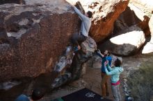 Bouldering in Hueco Tanks on 02/16/2020 with Blue Lizard Climbing and Yoga

Filename: SRM_20200216_1033330.jpg
Aperture: f/6.3
Shutter Speed: 1/250
Body: Canon EOS-1D Mark II
Lens: Canon EF 16-35mm f/2.8 L