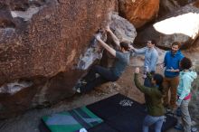 Bouldering in Hueco Tanks on 02/16/2020 with Blue Lizard Climbing and Yoga

Filename: SRM_20200216_1035320.jpg
Aperture: f/5.0
Shutter Speed: 1/250
Body: Canon EOS-1D Mark II
Lens: Canon EF 16-35mm f/2.8 L