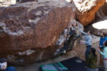 Bouldering in Hueco Tanks on 02/16/2020 with Blue Lizard Climbing and Yoga

Filename: SRM_20200216_1035590.jpg
Aperture: f/5.0
Shutter Speed: 1/250
Body: Canon EOS-1D Mark II
Lens: Canon EF 16-35mm f/2.8 L