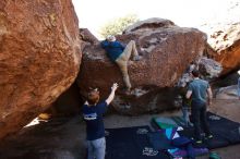 Bouldering in Hueco Tanks on 02/16/2020 with Blue Lizard Climbing and Yoga

Filename: SRM_20200216_1036200.jpg
Aperture: f/4.5
Shutter Speed: 1/250
Body: Canon EOS-1D Mark II
Lens: Canon EF 16-35mm f/2.8 L