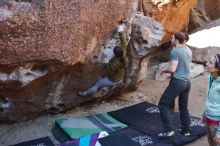 Bouldering in Hueco Tanks on 02/16/2020 with Blue Lizard Climbing and Yoga

Filename: SRM_20200216_1036230.jpg
Aperture: f/4.0
Shutter Speed: 1/250
Body: Canon EOS-1D Mark II
Lens: Canon EF 16-35mm f/2.8 L