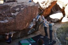 Bouldering in Hueco Tanks on 02/16/2020 with Blue Lizard Climbing and Yoga

Filename: SRM_20200216_1036440.jpg
Aperture: f/6.3
Shutter Speed: 1/250
Body: Canon EOS-1D Mark II
Lens: Canon EF 16-35mm f/2.8 L