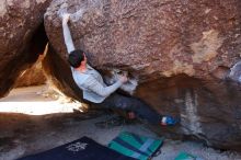 Bouldering in Hueco Tanks on 02/16/2020 with Blue Lizard Climbing and Yoga

Filename: SRM_20200216_1042320.jpg
Aperture: f/5.6
Shutter Speed: 1/250
Body: Canon EOS-1D Mark II
Lens: Canon EF 16-35mm f/2.8 L